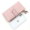 Women's Wallet Fashion Long Leather Wallet Large-capacity Buckle Zipper Clutch Bag Fashion Multi-card Wallet Zipper Women's Wall. 