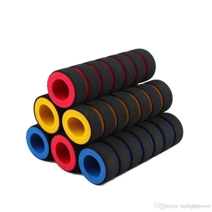 Sponge Soft Foam Handle Nonslip Grip Cover For Bicycle/Motorcycle 1 Pair (2 pcs)