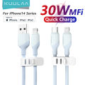 KUULAA USB C to Lightning MFi Cable for iPhone Fast Charging Cable PD 30W USB Type C For iPhone 14 13 12 11 Pro Max X XS XR 8. 