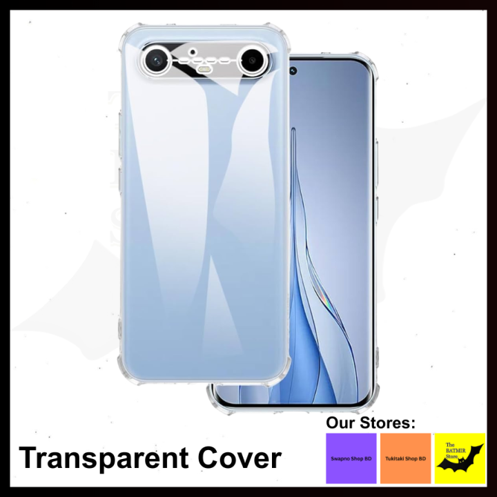 Mobile Cover For Tecno Pova Slim 5G | Transparent Cover Soft TPU Flexible Airbag Silicone Phone Back Case