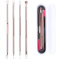 4pcs/set Blackhead Comedone Pimple Blackhead Remover Tool Spoon for Face Skin Care Tool Acne Removal Needles Facial Pore Cleaner.
