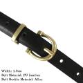Korean Fashion Simple Thin Belts Ladies Leather Belt Alloy Pin Buckle Retro Jeans Belt Designer Girdle Women High Quality House Foocus. 