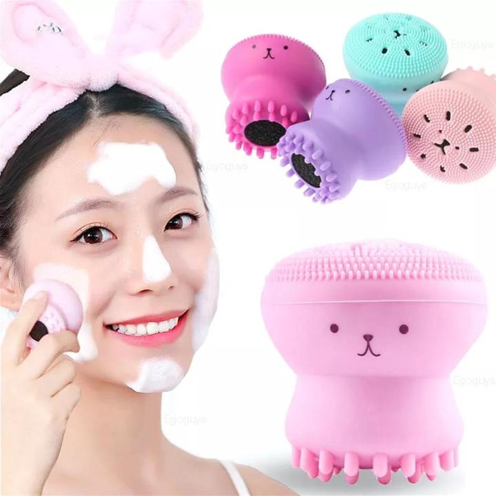 Silicone Facial Cleaning Brush for Lymphatic Drainage