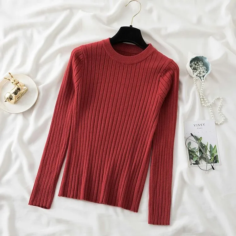 Women Pullovers Sweaters Knit Soft Jumper tops New Autumn Winter