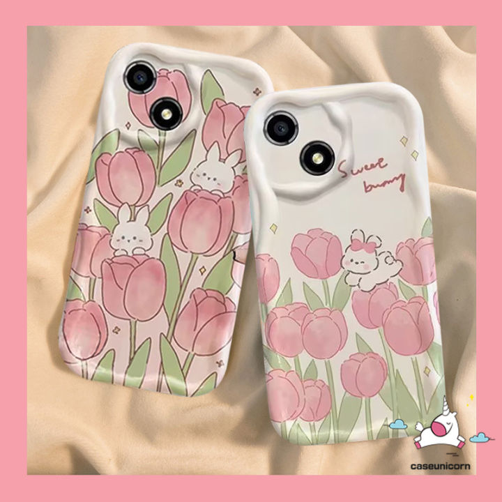 Fresh%20Tulip%20Phone%20Case%20Compatible%20For%20IPhone%2011%2014%2013%2012%20Pro%20Max%20XR%20X%20XS%20Max%207%206%208%206s%20Plus%20SE%202020%20Cute%20Sweet%20Bunny%20Flower%20Shockproof%203D%20Wavy%20Curved%20Edge%20Soft%20Cartoon%20Cover%20-%20Image%206