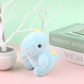 Cute Dinosaur Plush Toy Cartoon Animal Pendant Soft Stuffed Doll Keychain Backpack Car Bag Key Ring Decor Kid Gift.