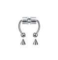 Stainless steel magnet fake nose ring. 