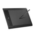 HXSJ 10moons 1060 Plus Graphic Tablet 10*6-inch Large Board Exclusive Phone Painting Area with 8192 Levels Pressure Passive Pen 5080 LPI. 