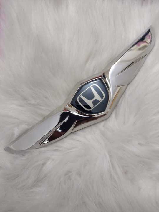 Car Front Hood Emblem Chromed Badge Sticker for Honda