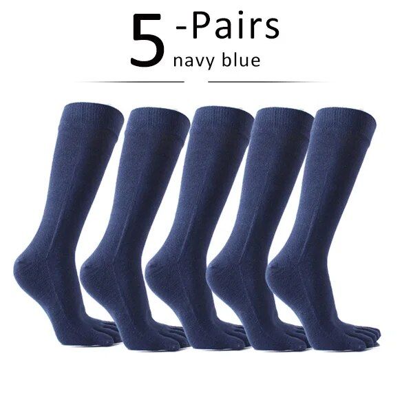 5%20Pairs%20Combed%20Cotton%205%20Finger%20long%20Socks%20Man%20Solid%20Business%20Soft%20Elastic%20Sweat-Absorbing%20Anti-Bacterial%20Party%20Dress%20Toe%20Socks%20-%20Image%207