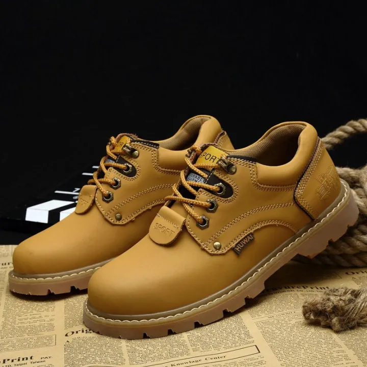 Procael%20Autumn%20Low%20Top%20Work%20Shoes%20Men's%20First%20Layer%20Cowhide%20Martin%20Boots%20Outdoor%20Sports%20and%20Casual%20Big%20Head%20Leather%20Shoes%20-%20Image%204