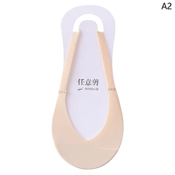 Socks%20Female%20Ice%20Silk%20Summer%20Thin%20Invisible%20High%20Heels%20Front%20Half%20Palm%20Japanese%20-%20Image%203