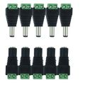 DC Power Balun Connector - Male Female (5 Pair).