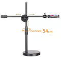 Tripod with Ring Light Table Tabletop Stand Tripods with Mobile Phone Holder Boom Arm for Nail Art Photography. 