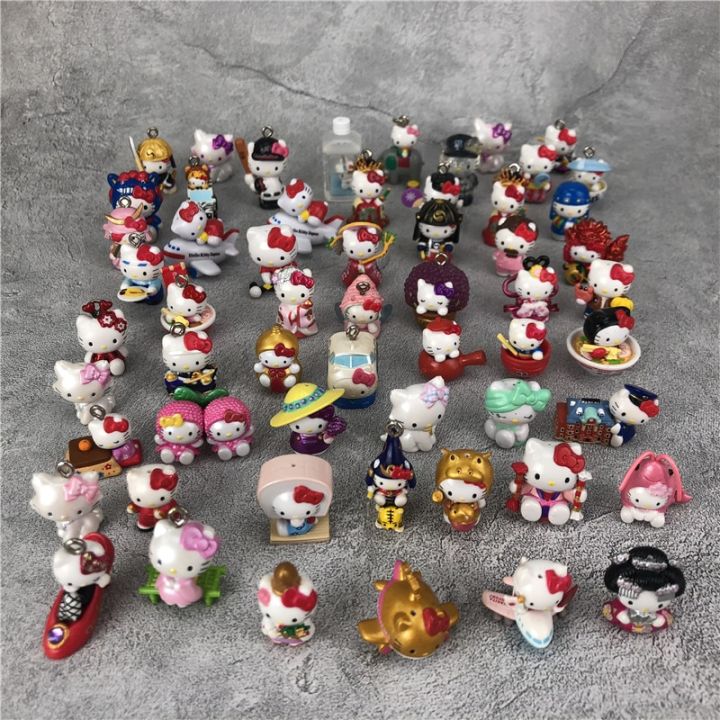 Mini Hello Kitty Cat Christmas Animal Action Figure Anime Figures Toy Hobbies Figurine Cartoon 2-3cm Sanrio Collectible Gift Moonlight Shines