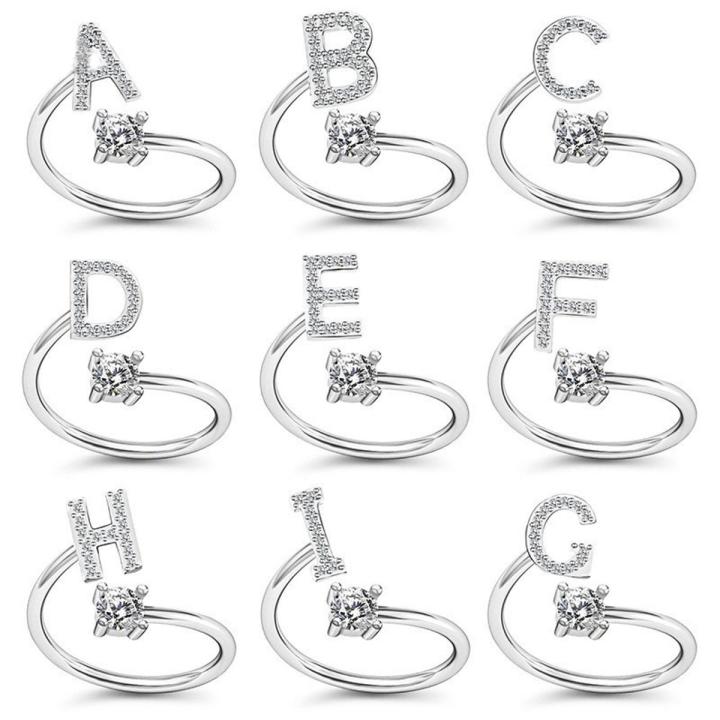 New 2025 26 Letter Opening Rings Adjust New