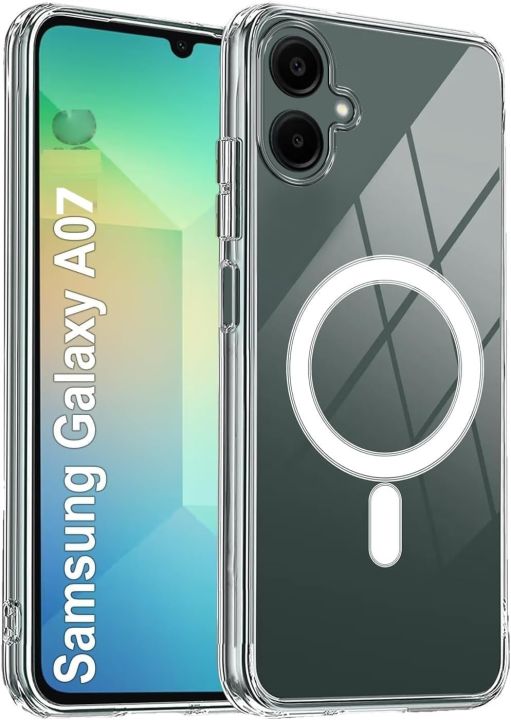 Samsung Galaxy A07 Non-Yellowing Clear Hard Polycarbonate Transparent ...