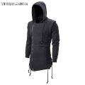 Assassin Creed Hoodies Men Fashion Hooded Loose Coat Zipper Hoodies with Side Lashing Crossed Plus Size Sweatshirt Men.