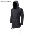 Assassin Creed Hoodies Men Fashion Hooded Loose Coat Zipper Hoodies with Side Lashing Crossed Plus Size Sweatshirt Men. 