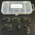 255Pcs Fishing Hooks High Carbon Steel Worm Senko Bait Jig Fish Hooks with Plastic Box. 