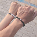 Romantic First Name Bracelet For Lovers 6mm Natural Stone Braslet DIY Couple Braclet Letter Brazalete Gift For Boyfriend Joias. 