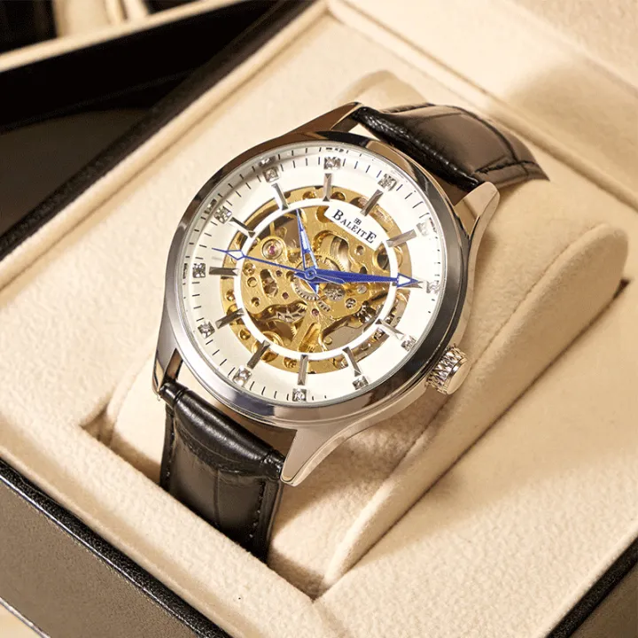 BALEITE%20Barrett%20Automatic%20Hollow%20Tourbillon%20Mechanical%20Watch%20Men's%20Business%20Leather%20Student%20Sports%20Fashion%20Watch%20-%20Image%202
