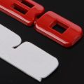 TURBO Universal Car Motorcycle Auto 3D Metal Decal Sticker, Red.