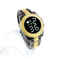 Black/Golden - Men's Classy Digital Round Watch.