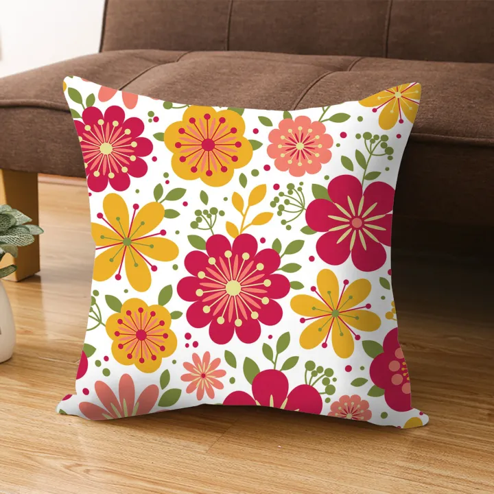 Throw%20Pillow%20Cover%20Dust-proof%20Flower%20Pattern%20Pillow%20Cover%20-%20Image%203