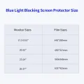 Hanging Blue Light Blocking Screen Protector High-transmittance Anti-UV Eye Protection Film for 26-27'' Desktop Monitor. 