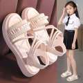 Pearl 2023 Summer New Little Girl Princess Shoes Soft Sole, Western Style Korean Edition Girl's Baby Sandals.