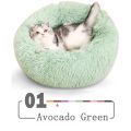 【Lejia】Kennel Pet Dog Bed Warm House Soft Round Cat Dogs Bed Long Puppy Cushion Nest Pet Bed Mat. 