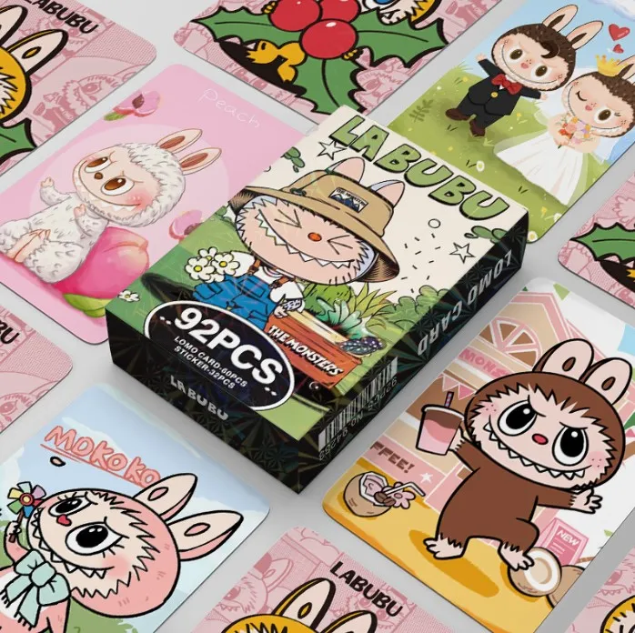 60PCS%20Lomo%20Card%20+%2032PCS%20Stickers%2092PCS/BOX%20Anime%20Labubu%20Double%20Sided%20Printed%20Cards%20with%20Box%20-%20Image%204
