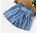 Summer Loose Fashion Kids Girl Short Big Girls Jeans Pants Korean Children Denim Shorts Clothes Short Trousers for Teenage 4-16Y.