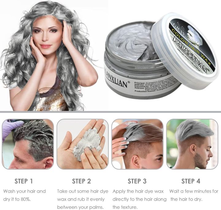 Color%20Hair%20Wax%20Gel%20Temporary%20Mud%20Pomade%20Pewarna%20Lilin%20Rambut%20Sementara%20One%20Time%20Change%20100ml%20-%20Image%205
