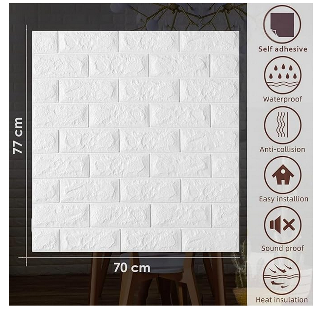 3D%20White%20Brick%20Wallpaper%20for%20Wall%20PE%20Foam%20Wall%20Stickers%20Self%20Adhesive%20DIY%20Wall%20Decor%20(70%20x%2077cm,%20-%20Image%205