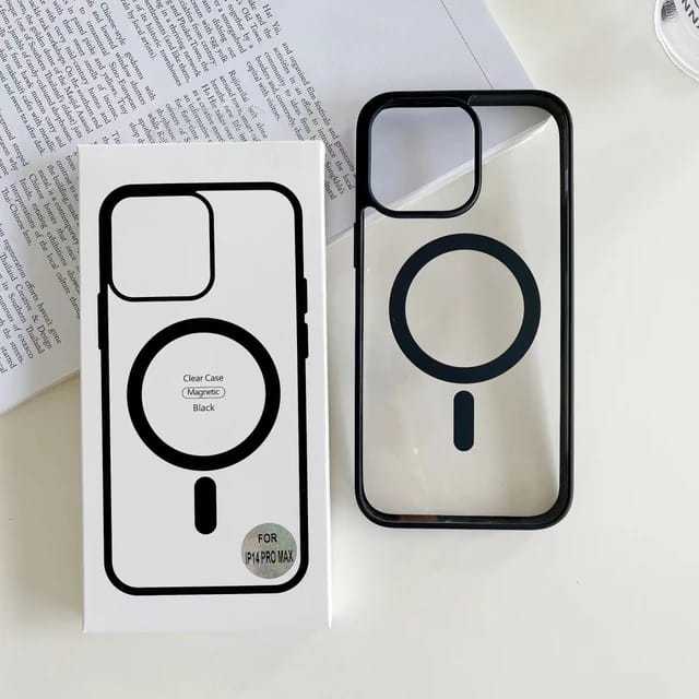 Magnetic%20Transparent%20Phone%20Case%20for%20iPhone%2011%20to%2014%20Pro%20Max%20with%20Slim%20Design%20Black%20and%20Gold%20Frame%20Supports%20Magsafe%20Charging%20-%20Image%205