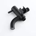 Bathroom Garden Single Cold Water Corner Valve Shower Bidet Sprayer With Bracket Set Wall Mounted Black. 
