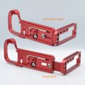 Quick Release Plate Camera Hand Grip Vertical Bracket for GFX100S 50SII Camera Quick Release L Plate Black.