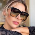 New Fashion square Sunglasses Women 2021 trend Gradient Sunglasses Luxury Brand Designer Women's sunglasses UV400 Outdoor travel. 