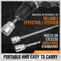 6Pcs 6'' & 3'' Impact Grade Socket Adapter Set 1/4'' 3/8'' 1/2'' Drive 1/4'' Hex Shank.
