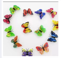 Colorful luminous butterfly small night lamp flash simulation butterfly lamp Encounter 10pcs. 