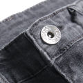 Men Casual Jeans, Solid Color Long Trousers with Broken Holes, S/ M/ L/ XL/ XXL/ XXXL.