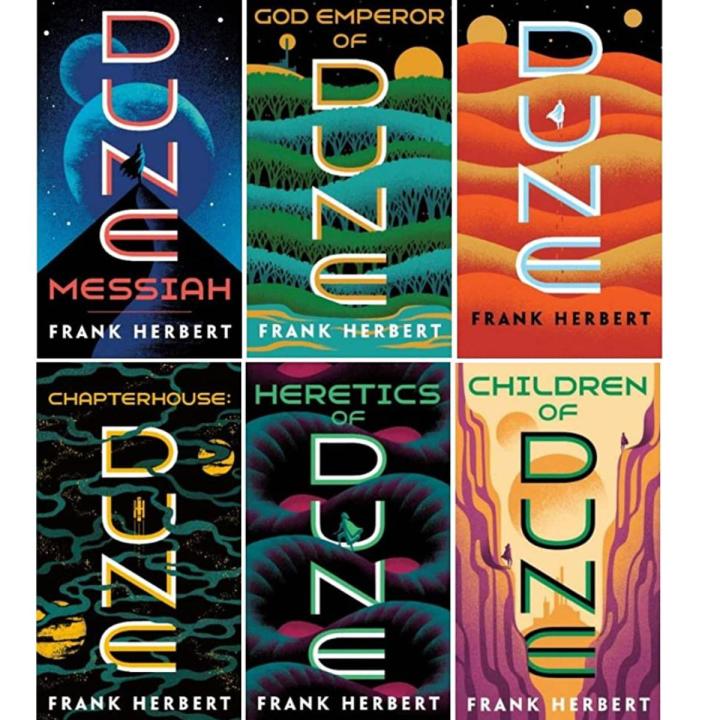 DUNE Series (6 Books Set) Dune, Dune Messiah, Children of Dune, God Emperor of Dune, Heretics of Dune, Chapterhouse Dune by Frank Herbert (Premium)