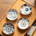 【Trusted】 Japanese Side Dishes Sauce Tray,Porcelain Soy Sauce Dish Sauce Bowl Seasoning Dishes Soy Dipping Sauce Dishes Ceramic Bowl Qingyue. 