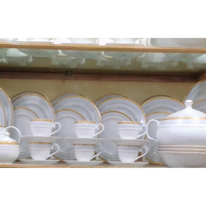 Sonali Border Design Dinner set 52pcs (Akij tableware)