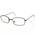 Rectangular Retro Metal Frame Glasses Full-frame Small Narrow Square Simple Fashion Glasses Men Women Clear Lens Plain Eyeglass 1Pcs. 