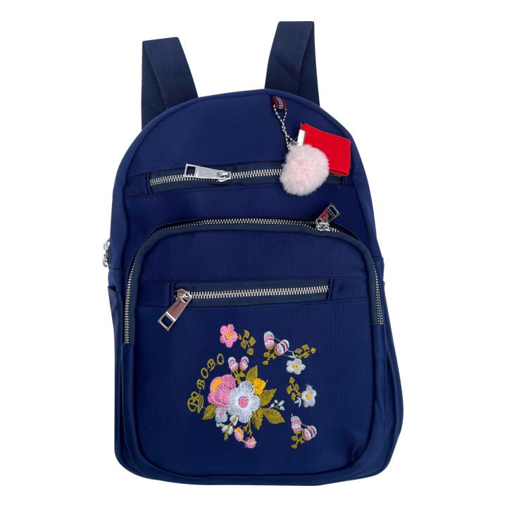 Fashion Women Oxford Cloth Backpack Embroidered Shouler Bags Anti