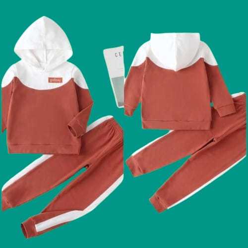 KIds Outfits Zipper Sweatshirt Set Fall Winter Clothes for 1 2 3 4 5