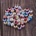 2x50 Pieces Aluminum Round Beads with Large Holes for DIY Jewelry Making 12MM.
